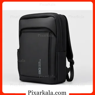 نمای سه رخ کوله پشتی لپ تاپ 5052 طرح بنج مشکی