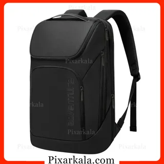 کیف کولی ادونچر Adventure مشکی با پورت USB، جا کارتی روی بند، پارچه آب‌گریز و بند اتصال به چمدان
