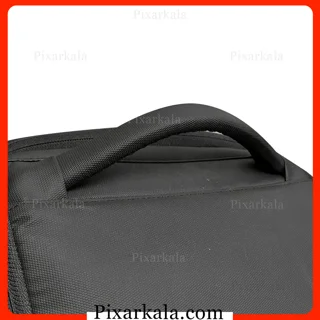 کیف کولی ادونچر Adventure مشکی با پورت USB، جا کارتی روی بند، پارچه آب‌گریز و بند اتصال به چمدان