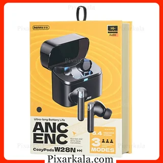 جعبه و بسته‌بندی ایرباد ریمکس W28N با ANC و ENC