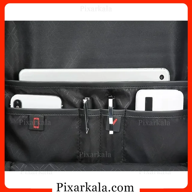 نمایش ظرفیت و چیدمان وسایل داخل کوله B00328