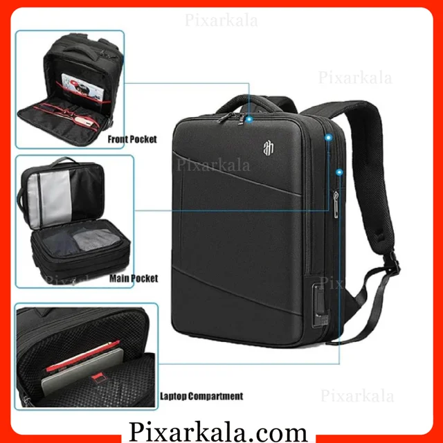 فضای داخلی و جیب های کوله آرکتیک هانتر B00345
