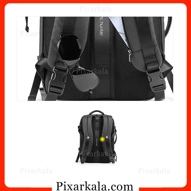 جزئیات پارچه و زیپ کوله B00350