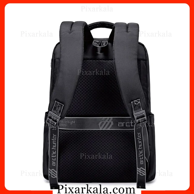 نمای پشت کوله پشتی لپ تاپ آرکتیک هانتر B00478