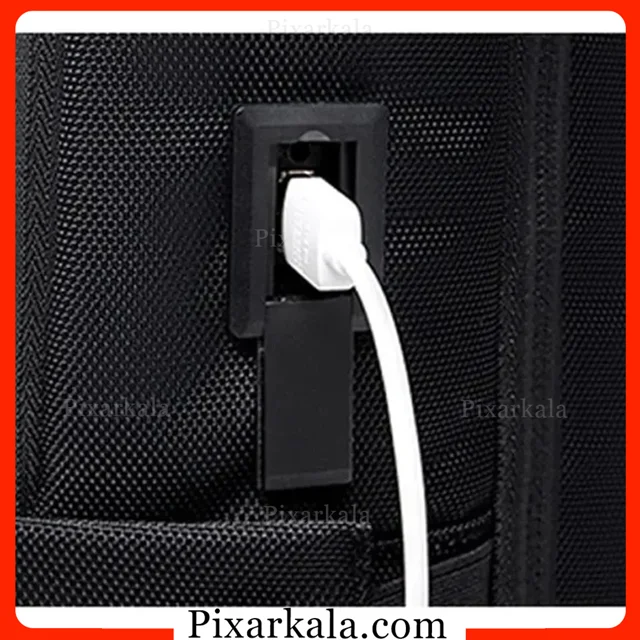 فضای داخلی کوله لپ تاپ B00490 نمای کنار