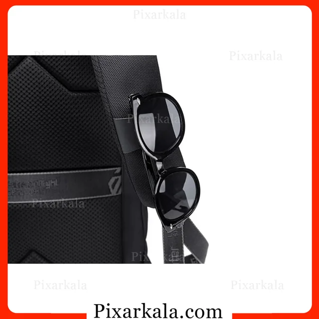 نمای جانبی کوله پشتی لپ تاپ B00498 جای عینک
