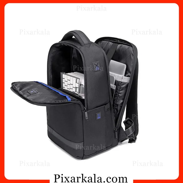 فضای داخلی کوله لپ تاپ آرکتیک هانتر B00498 تفکیک پذیری عالی