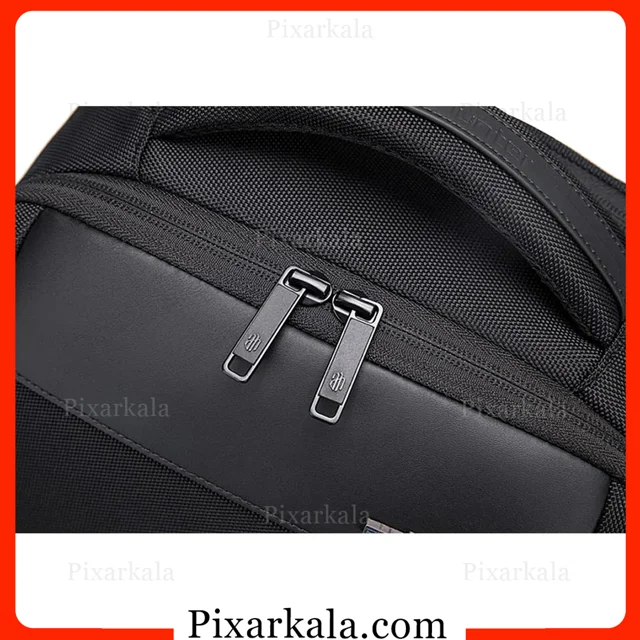 نمای جانبی کوله پشتی لپ تاپ B00498 زیپ های حرفه ای
