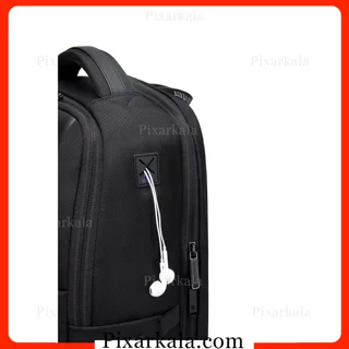 نمای جانبی کوله پشتی لپ تاپ B00498 جای هندزفری