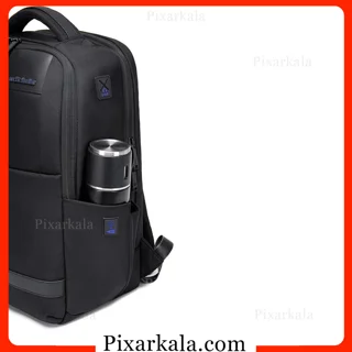 نمای جانبی کوله پشتی لپ تاپ B00498 جیب قمقمه
