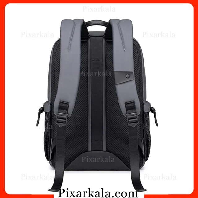 کوله پشتی لپ تاپ آرکتیک هانتر B00534 نمای پشت طوسی