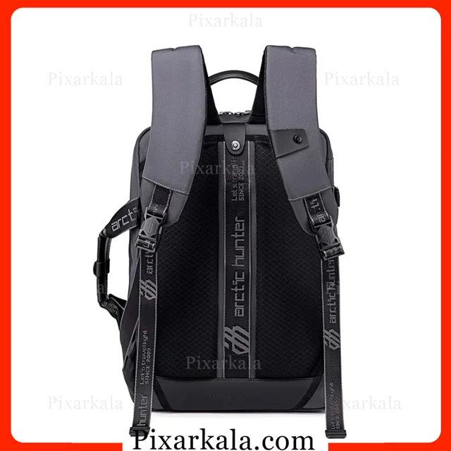 نمای پشت کوله پشتی آرکتیک هانتر طوسی B00540