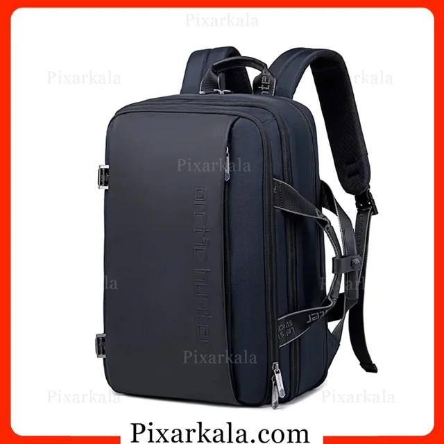 نمای جلوی کوله پشتی لپ تاپ آرکتیک هانتر آبی B00540