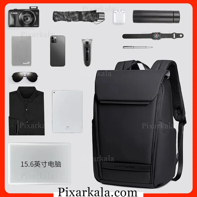 فضای داخلی کوله لپ‌تاپ آرکتیک هانتر B00559