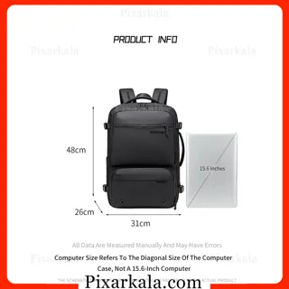 ابعاد کوله پشتی Arctic Hunter B00862