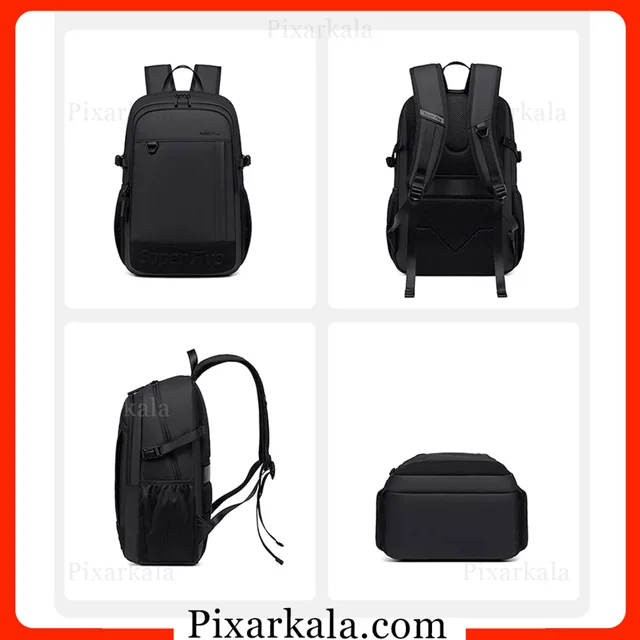 نمای جانبی کوله پشتی سوپر فایو مدل FB00696