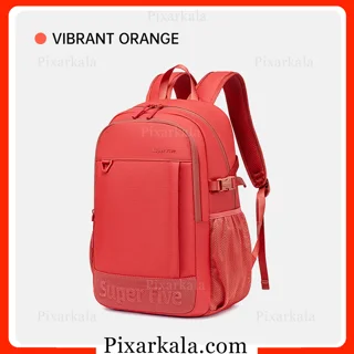 کوله پشتی لپ تاپ سوپر فایو مدل نارنجی FB00696
