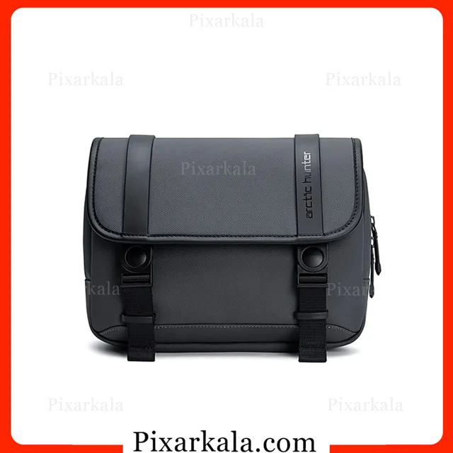 کیف دوشی آرکتیک هانتر K00568 نمای روبرو طوسی