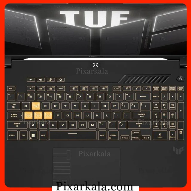 کیبورد لپ تاپ ASUS FX607V با نمایش بخش داخلی