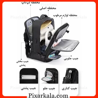 فضای داخلی و محفظه های کوله BANGE 1800