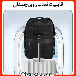 کیف لپ تاپ بنج 1801 مشکی اتصال به چمدان