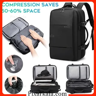 سیستم فشرده‌سازی لباس کوله پشتی BANGE 3028