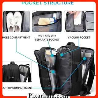 محفظه‌های مختلف کوله پشتی مسافرتی BANGE 3028