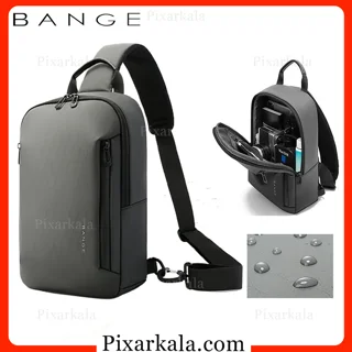 جزئیات و داخل کیف رو دوشی طوسی بنج 3077