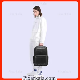 کوله دوربین و لپ‌تاپ چرمی بنج 6626 همراه مدل