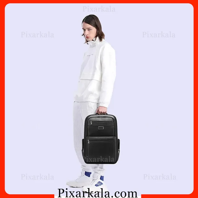 کوله دوربین و لپتاپ چرمی بنج 6626 همراه مدل