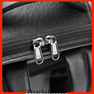 ویژگی‌های کوله بنج 6626: چرم، زیپ YKK و ضدسرقت
