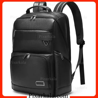 نمای جلو و کنار کوله لپ‌تاپ بنج 6627 مشکی