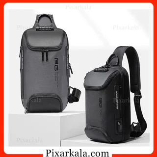 کیف رو دوشی بنج 7082 رنگ طوسی