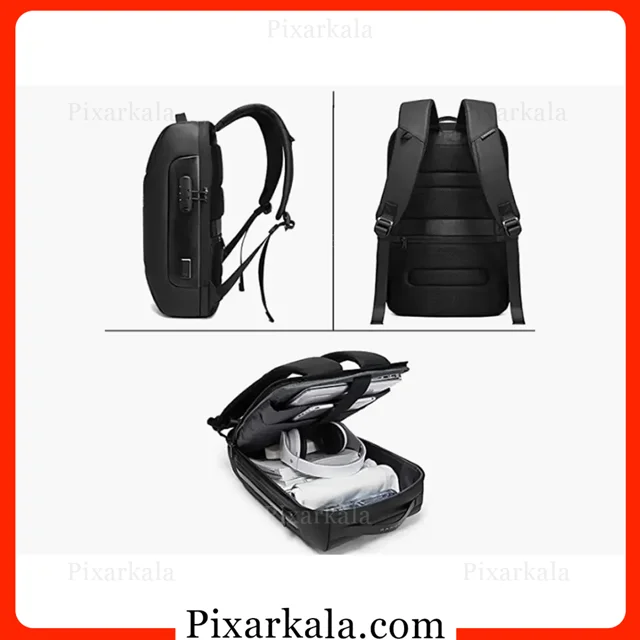 بخش اصلی باز شده کوله لپتاپ بنج 7216