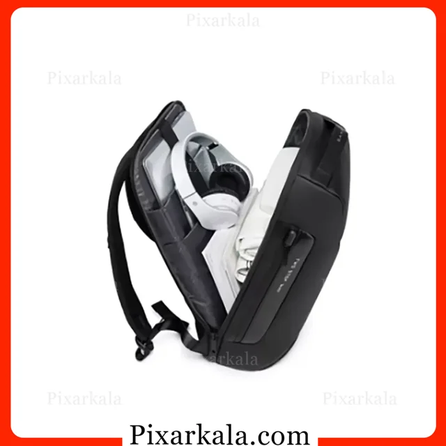 نمای روبهرو کوله لپتاپ بنج 7216 مشکی