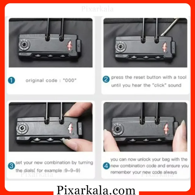 نحوه استفاده از قفل TSA بنج BG-7276