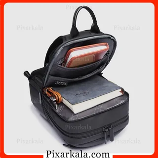 داخل کیف رو دوشی بنج 77112 با کتاب و تبلت