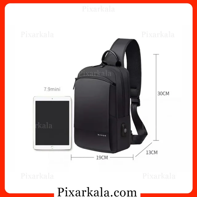 ابعاد و ظرفیت تبلت کیف رو دوشی بنج 77112