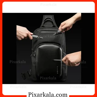کیف دوشی مشکی BANGE 7718 Cyvox