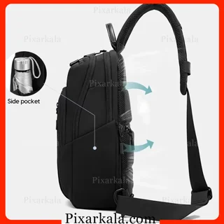 دسته‌ی نرم و جیب زیپ‌دار جلوی کیف رو دوشی بنج 7868