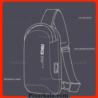 ابعاد و ساختار کیف اسلینگ BANGE BG-7221