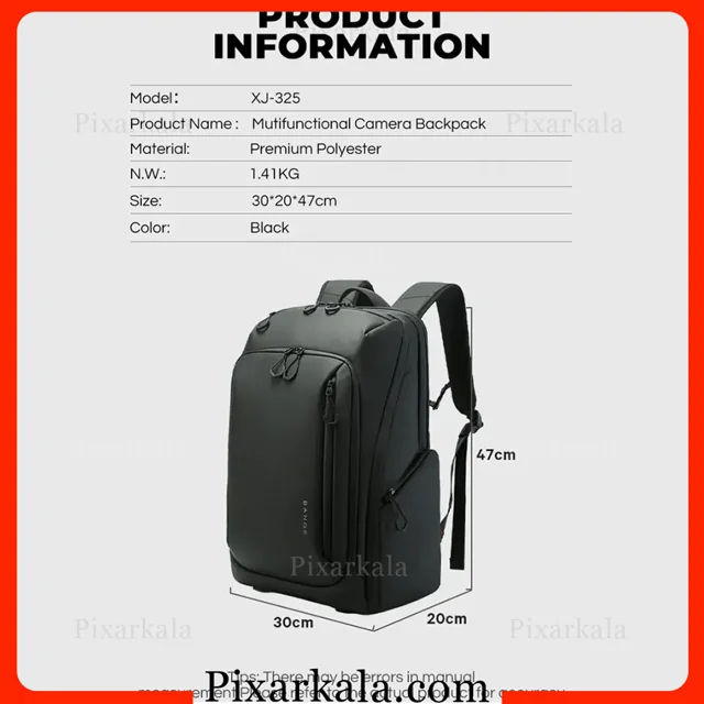 مشخصات و ابعاد کوله بنج XJ325
