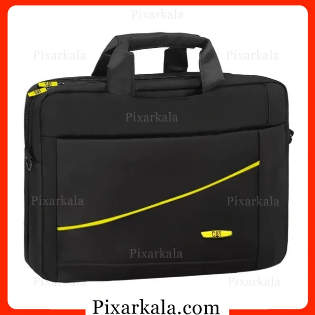 کیف لپ تاپ دو کاره طرح CAT مدل Notebook 1003 برزنتی مشکی
