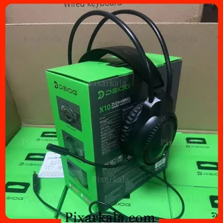 هدست گیمینگ DEIOG X10 با صدای مجازی 7.1 و نورپردازی RGB
