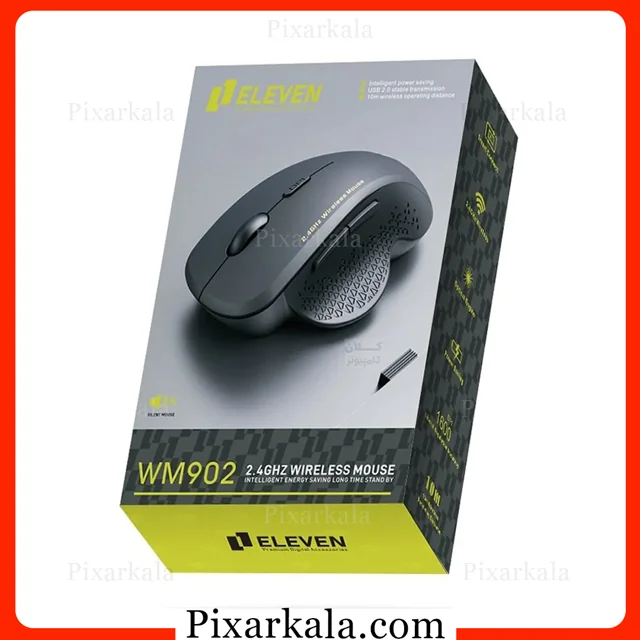 موس بیسیم ELEVEN WM902 با دقت 1600 DPI و طراحی ارگونومیک