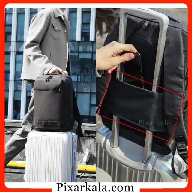 جزئیات طراحی و پارچه آب‌گریز کوله پشتی آرکتیک هانتر B00328