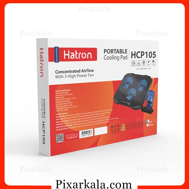 کول پد لپ تاپ هترون مدل Hatron HCP105 همراه باکس