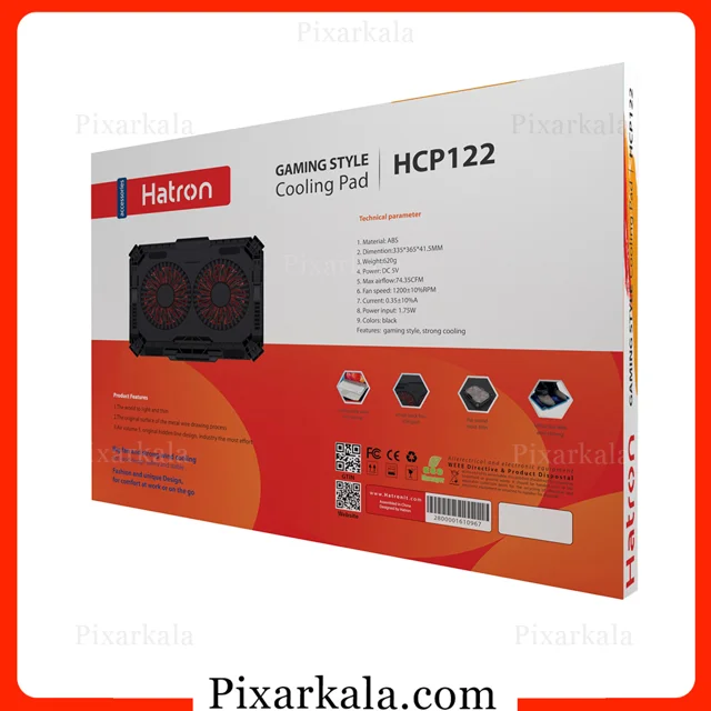 کول پد لپ تاپ هترون مدل Hatron HCP122 کارتن