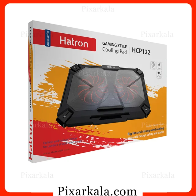 کول پد لپ تاپ هترون مدل Hatron HCP122 جعبه