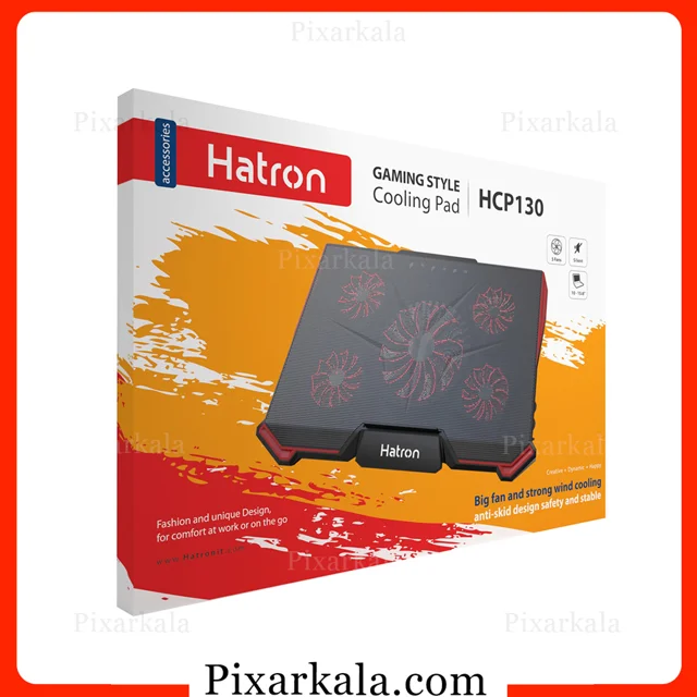 کول پد Hatron HCP130 با طراحی 5 فن با جعبه